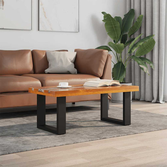 Coffee Table | Multicolour | Solid teak and mango wood with clear resin