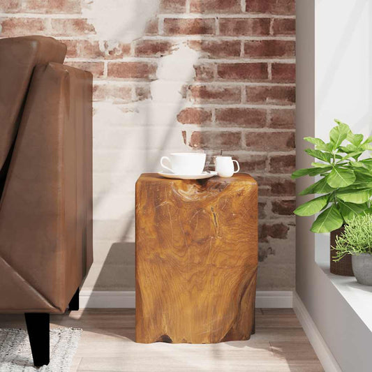 Stool | Brown | Solid teak wood | Medium-sized | Statement Piece | Stool