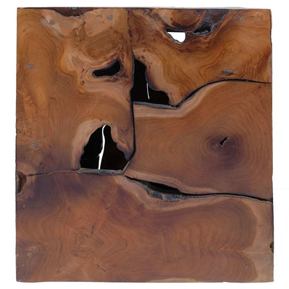 Stool Brown 40x40x45 cm Solid Teak Wood