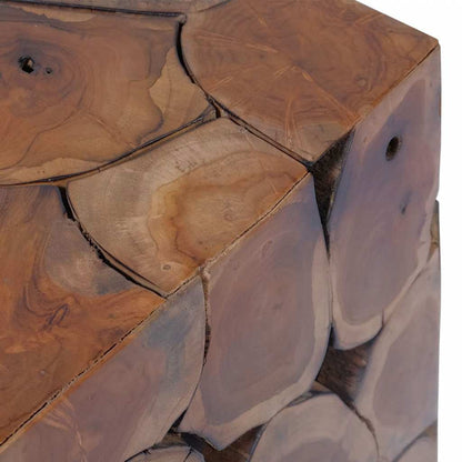 243472 vidaXL Stool Brown 40x40x45 cm Solid Teak Wood