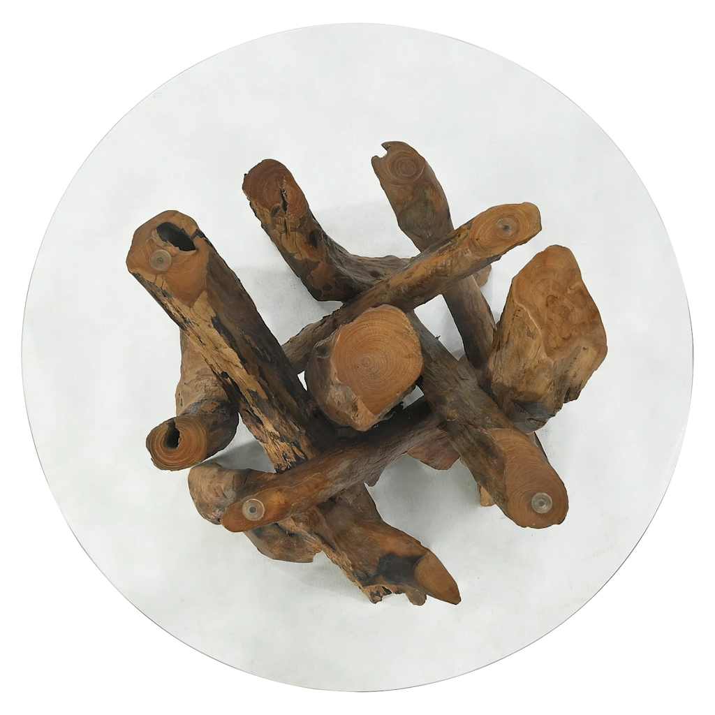 Coffee Table Solid Teak Driftwood 60 cm