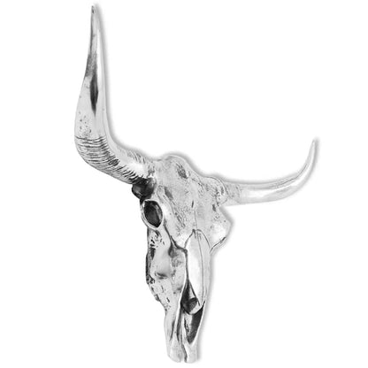 Skull Head Decoration | Silver | Aluminium | Large | Decorative Inlays