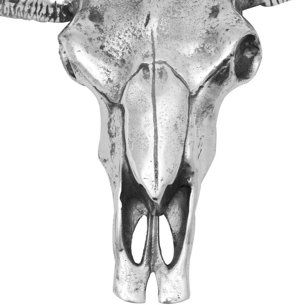 Skull Head Decoration | Silver | Aluminium | Large | Decorative Inlays