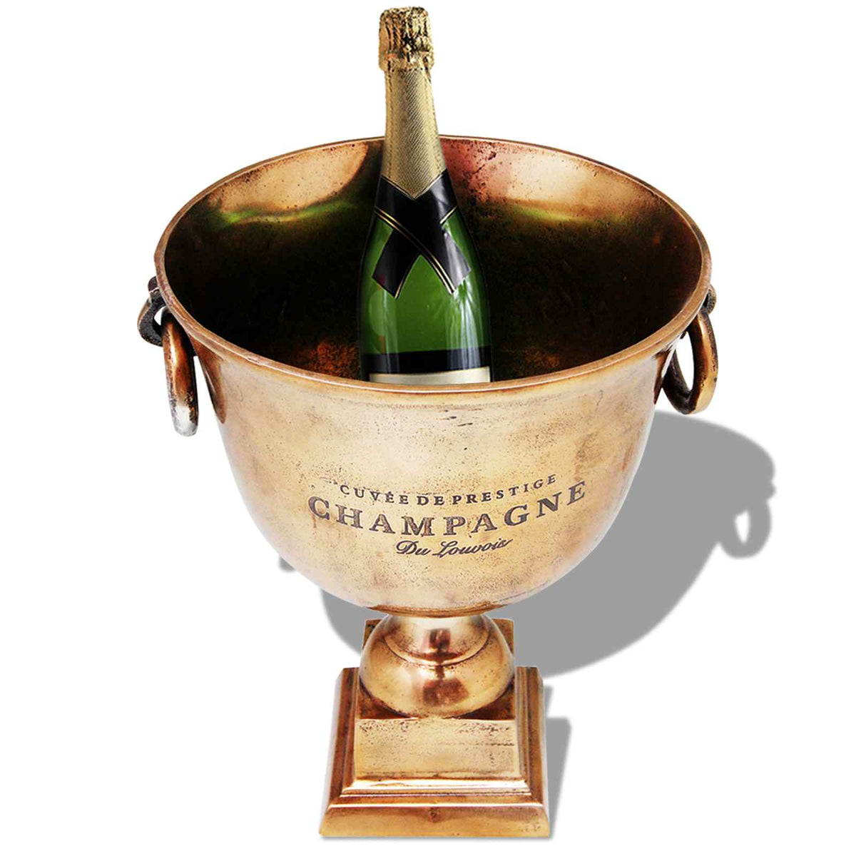 243498 vidaXL Trophy Cup Champagne Cooler Copper Brown