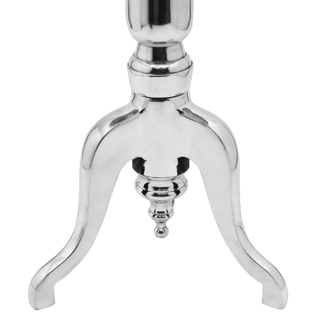 Side Table Round Aluminium Silver