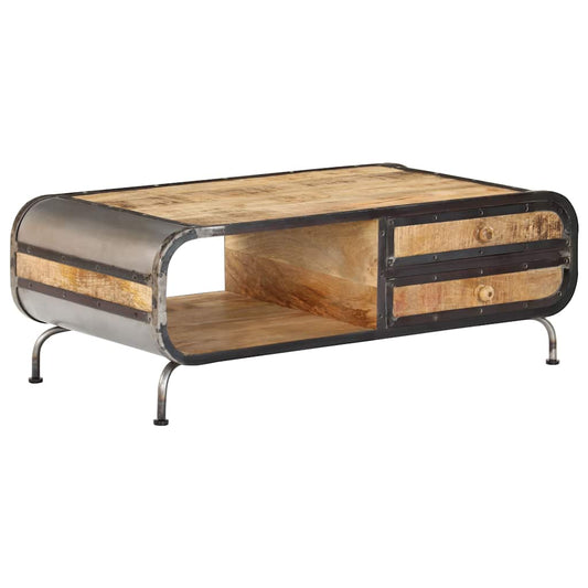 247804 vidaXL Coffee Table 100x50x35 cm Solid Mango Wood