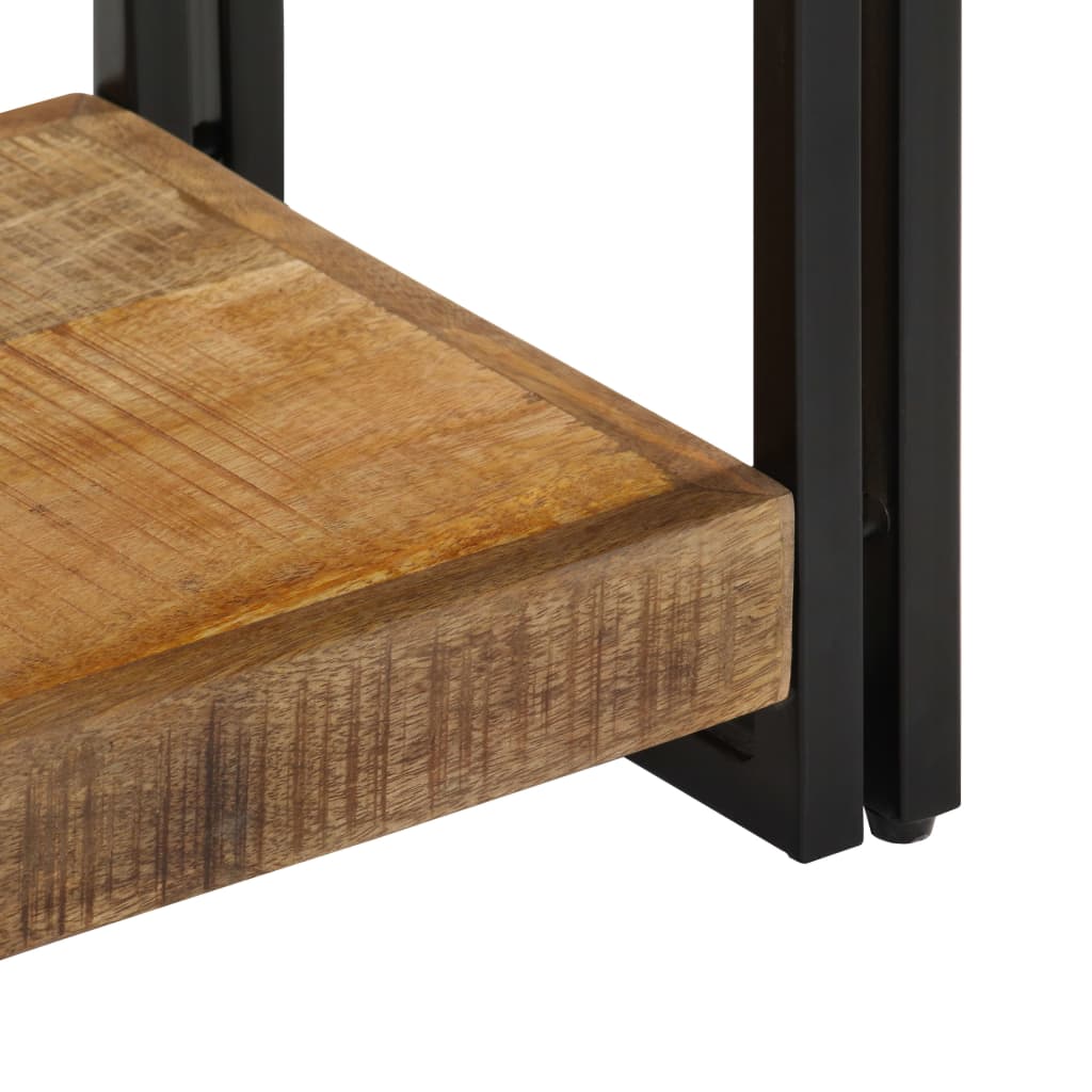Tv Stand | Natural wood | Solid Mango Wood and Powder-Coated Iron