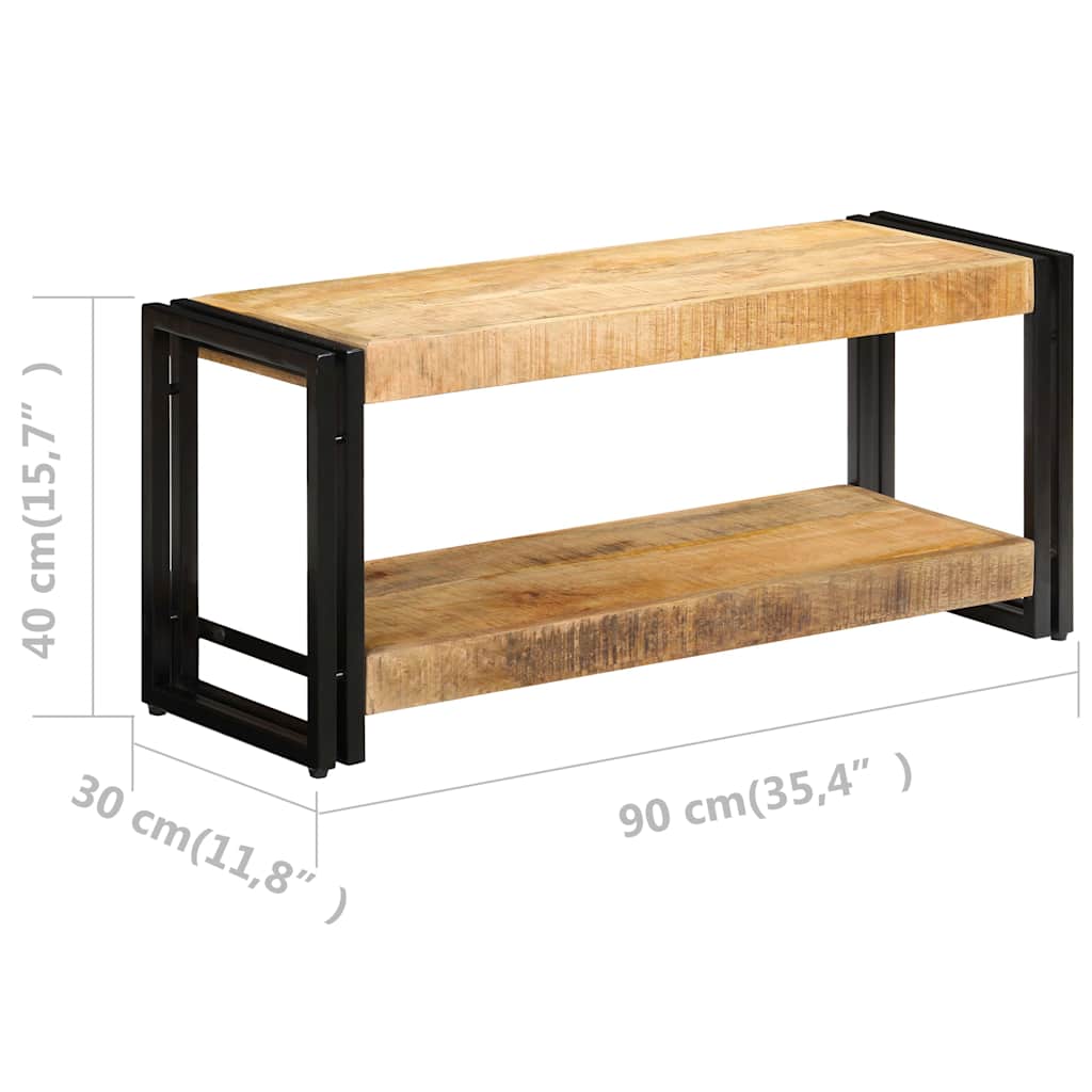 247808 vidaXL TV Cabinet 90x30x40 cm Solid Mango Wood
