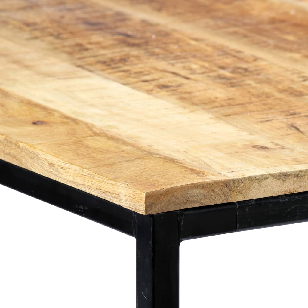 Dining Table 140x70x75 cm Solid Rough Mango Wood