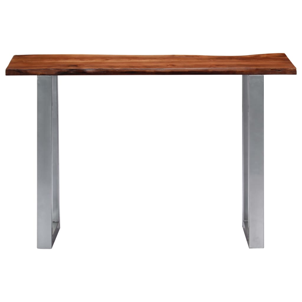Console Table 115x35x76 cm Solid Aacia Wood and Iron