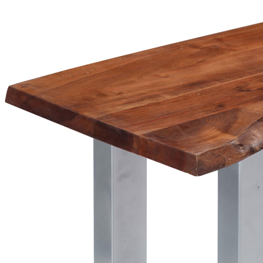 Console Table 115x35x76 cm Solid Aacia Wood and Iron