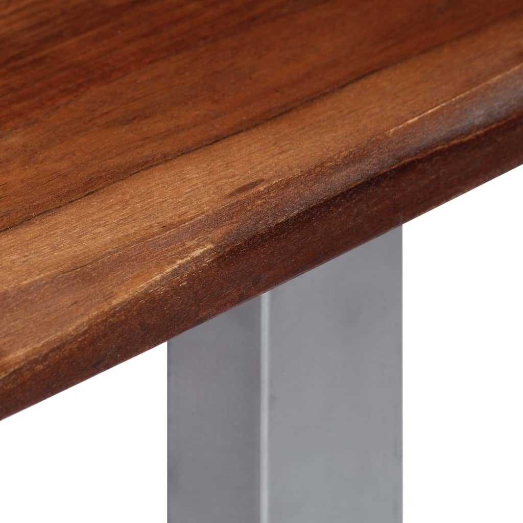 Console Table 115x35x76 cm Solid Aacia Wood and Iron
