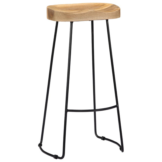 Bar Chair | Set of 2 | Brown and Black