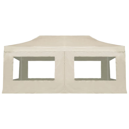 Professional Folding Party Tent with Walls Aluminium 6x3 m Cream