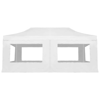 Professional Folding Party Tent with Walls Aluminium 6x3 m White
