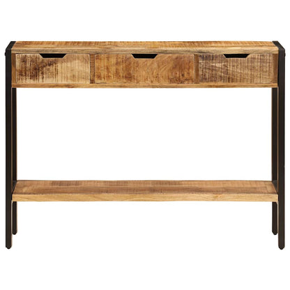 247406 vidaXL Sideboard with 3 Drawers 110x35x75 cm Solid Mango Wood