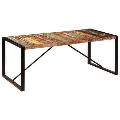 Dining Table 200x100x75 cm Solid Reclaimed Wood