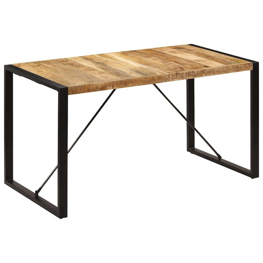 247420 vidaXL Dining Table 140x70x75 cm Solid Mango Wood