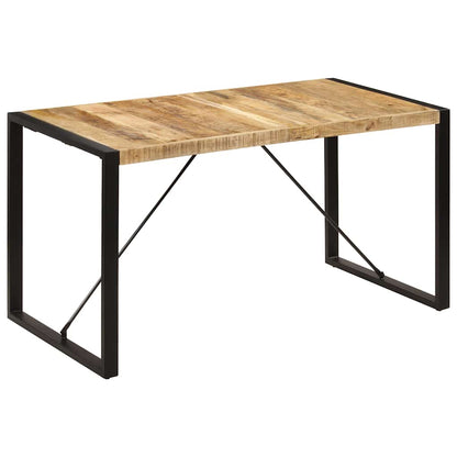 247420 vidaXL Dining Table 140x70x75 cm Solid Mango Wood