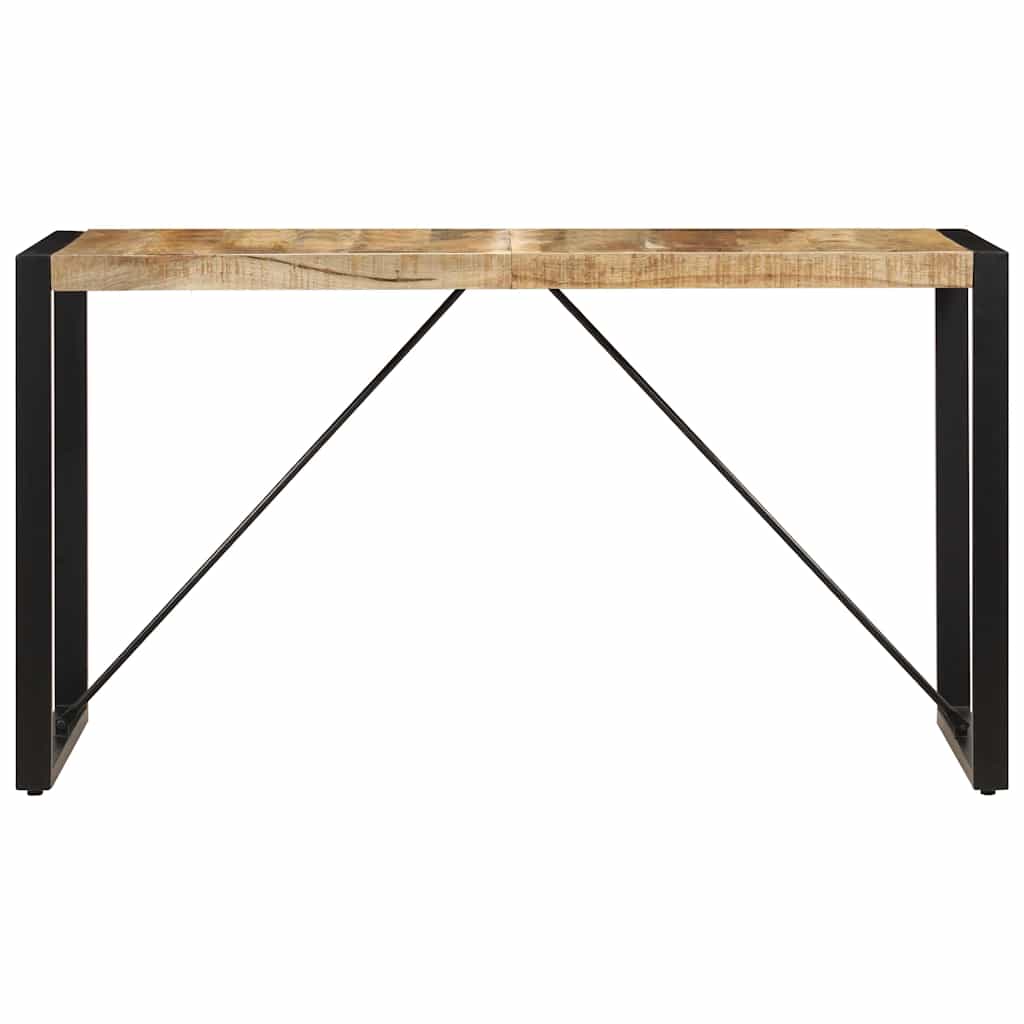 247420 vidaXL Dining Table 140x70x75 cm Solid Mango Wood
