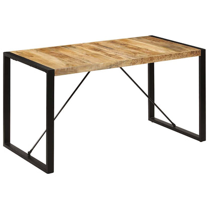 247420 vidaXL Dining Table 140x70x75 cm Solid Mango Wood