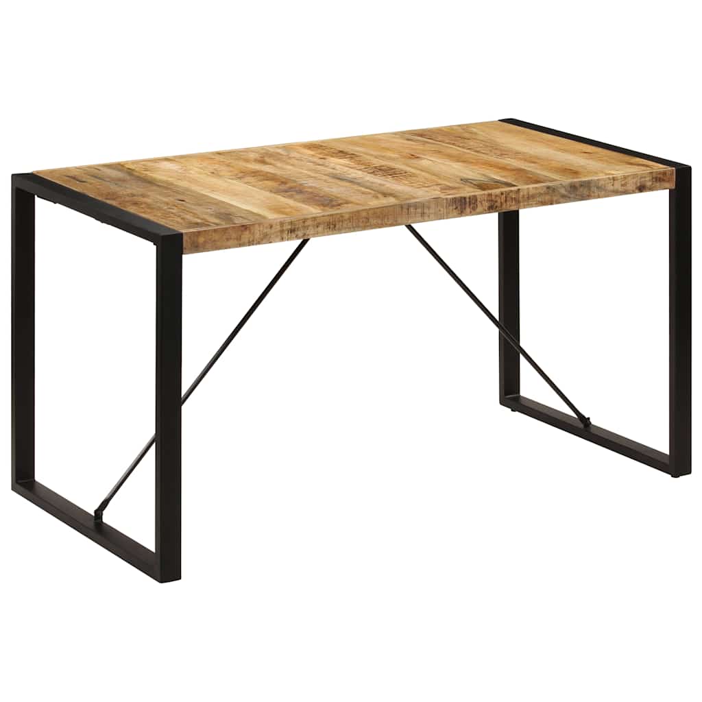 247420 vidaXL Dining Table 140x70x75 cm Solid Mango Wood