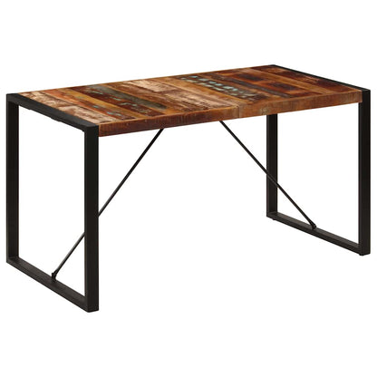 247421 vidaXL Dining Table 140x70x75 cm Solid Reclaimed Wood