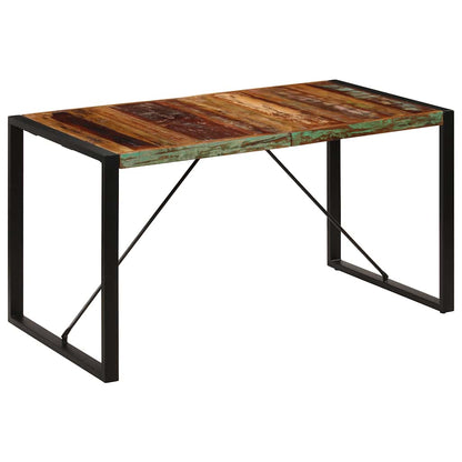 247421 vidaXL Dining Table 140x70x75 cm Solid Reclaimed Wood