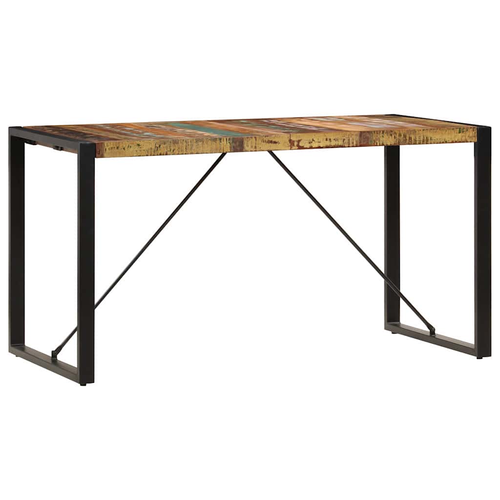 247421 vidaXL Dining Table 140x70x75 cm Solid Reclaimed Wood