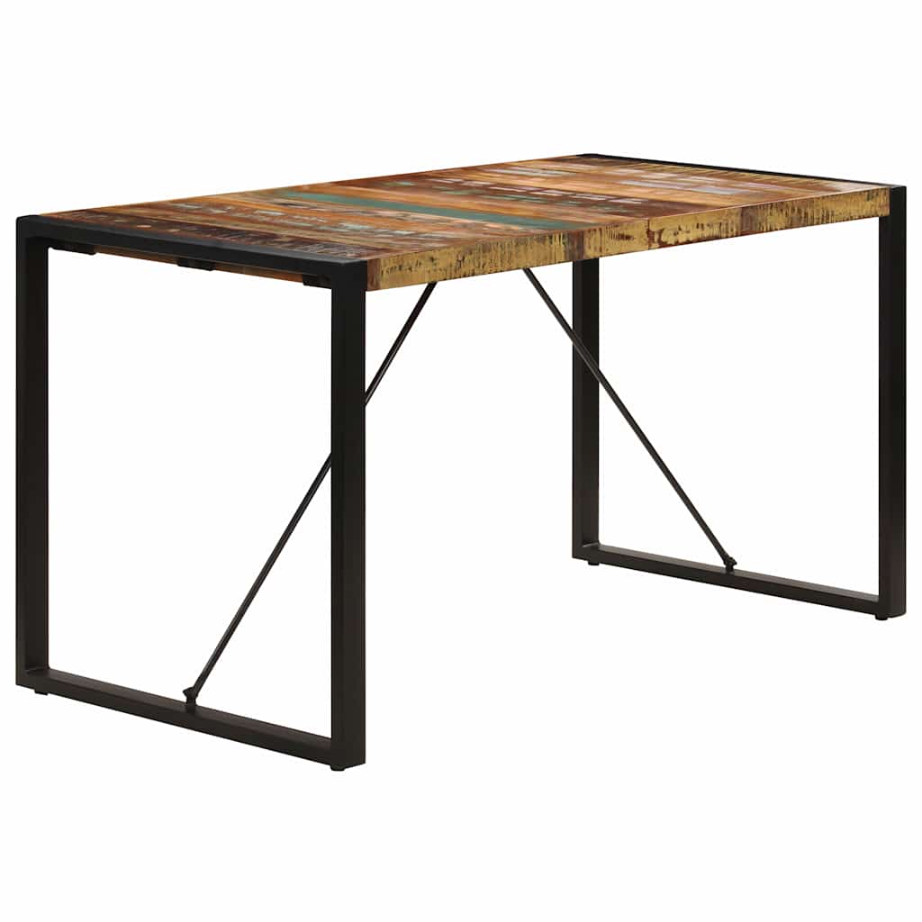 247421 vidaXL Dining Table 140x70x75 cm Solid Reclaimed Wood