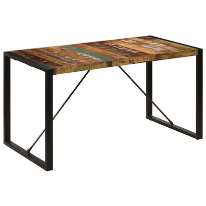 247421 vidaXL Dining Table 140x70x75 cm Solid Reclaimed Wood