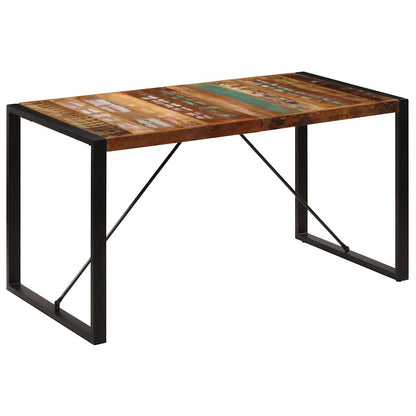 247421 vidaXL Dining Table 140x70x75 cm Solid Reclaimed Wood