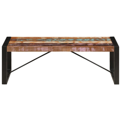Coffee Table | Multicolour | Solid Reclaimed Wood | 120 cm long | Durable
