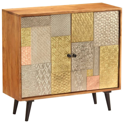 Sideboard | Honey finish with colourful decorative panels
