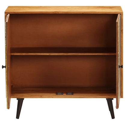 Sideboard | Honey finish with colourful decorative panels