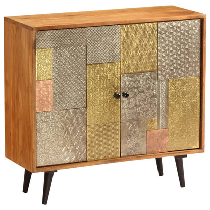 Sideboard | Honey finish with colourful decorative panels