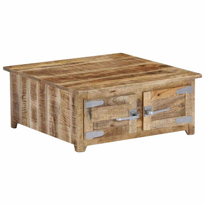 247693 vidaXL Coffee Table 70x70x30 cm Solid Mango Wood