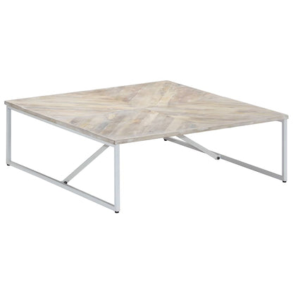 247698 vidaXL Coffee Table 110x110x36 cm Solid Mango Wood