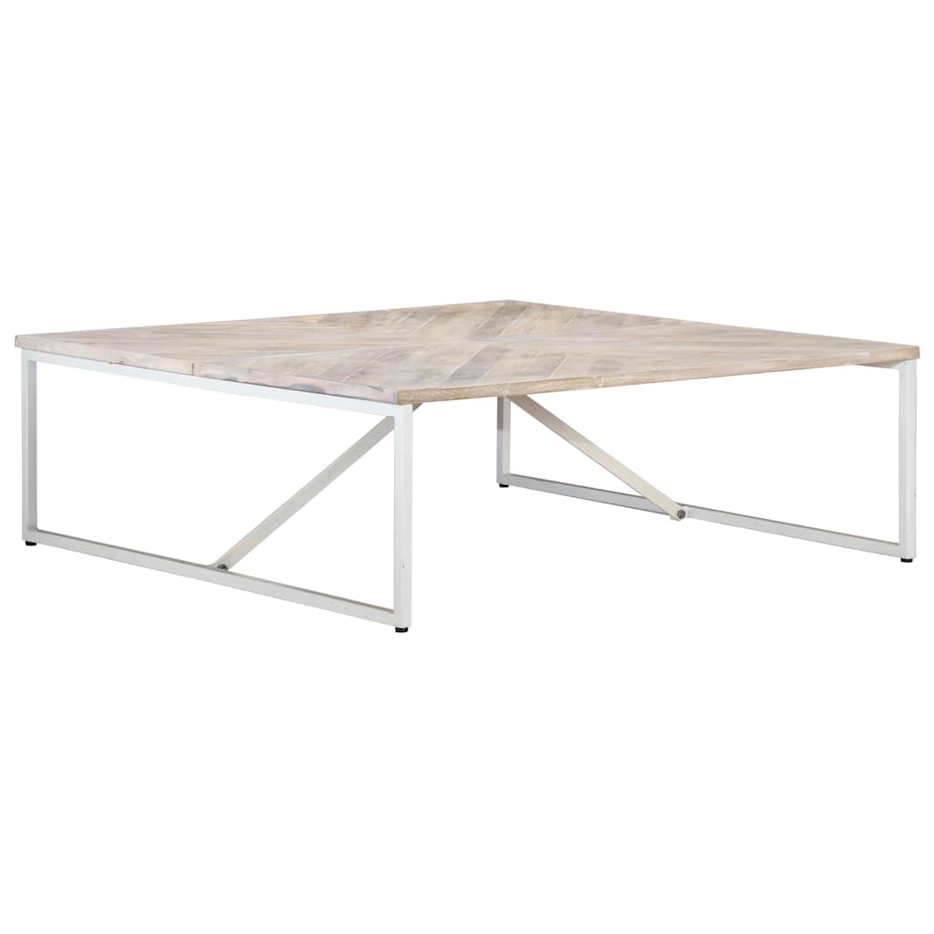 247698 vidaXL Coffee Table 110x110x36 cm Solid Mango Wood