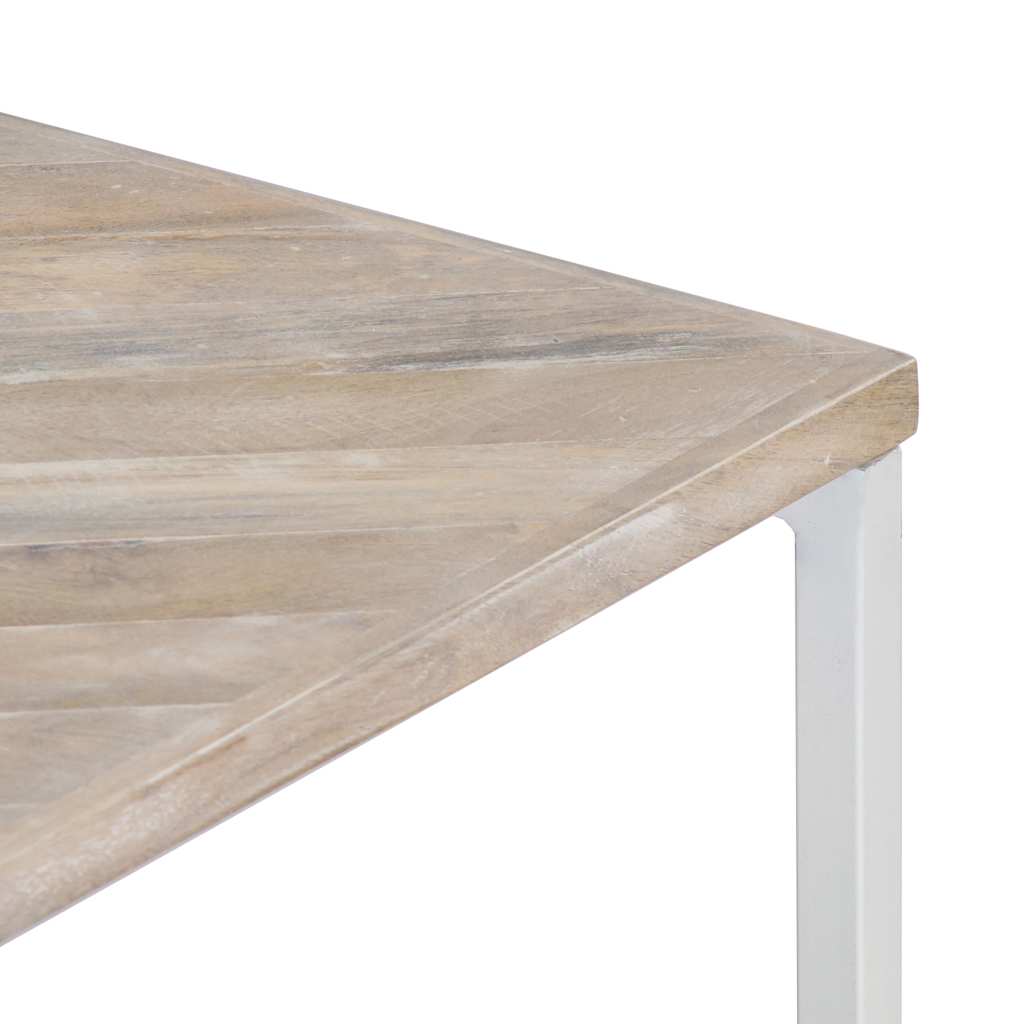 247698 vidaXL Coffee Table 110x110x36 cm Solid Mango Wood