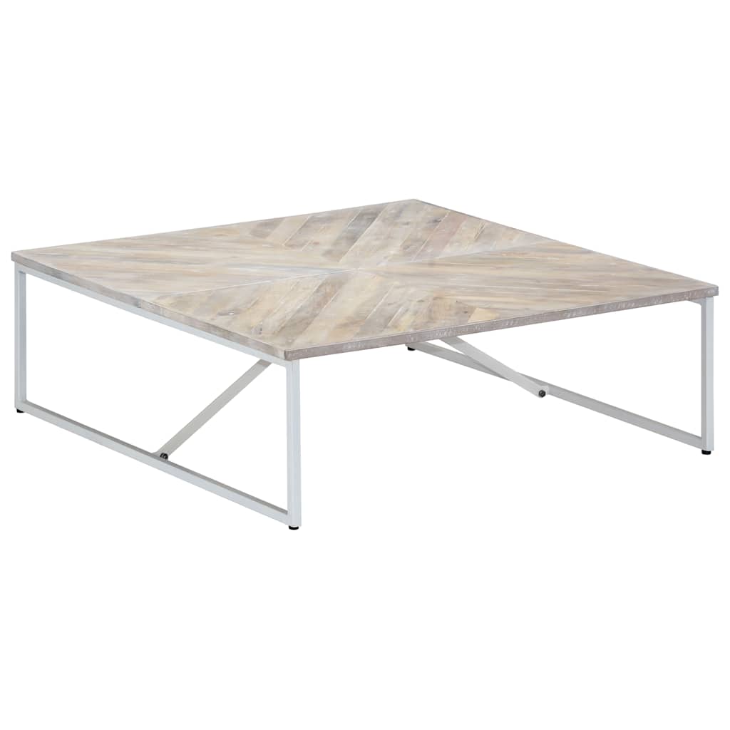 247698 vidaXL Coffee Table 110x110x36 cm Solid Mango Wood