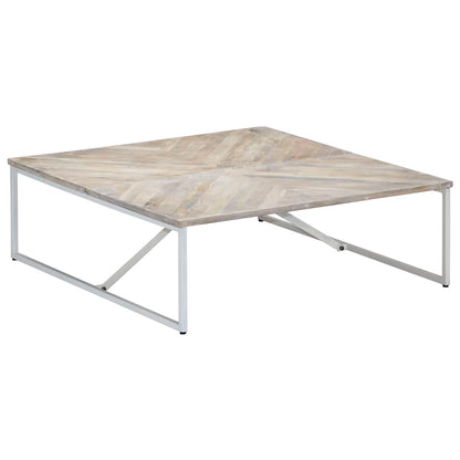 247698 vidaXL Coffee Table 110x110x36 cm Solid Mango Wood