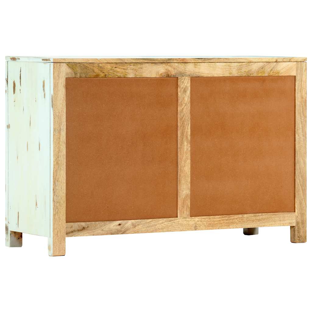 247763 vidaXL Sideboard Light Blue 110x35x70 cm Solid Mango Wood