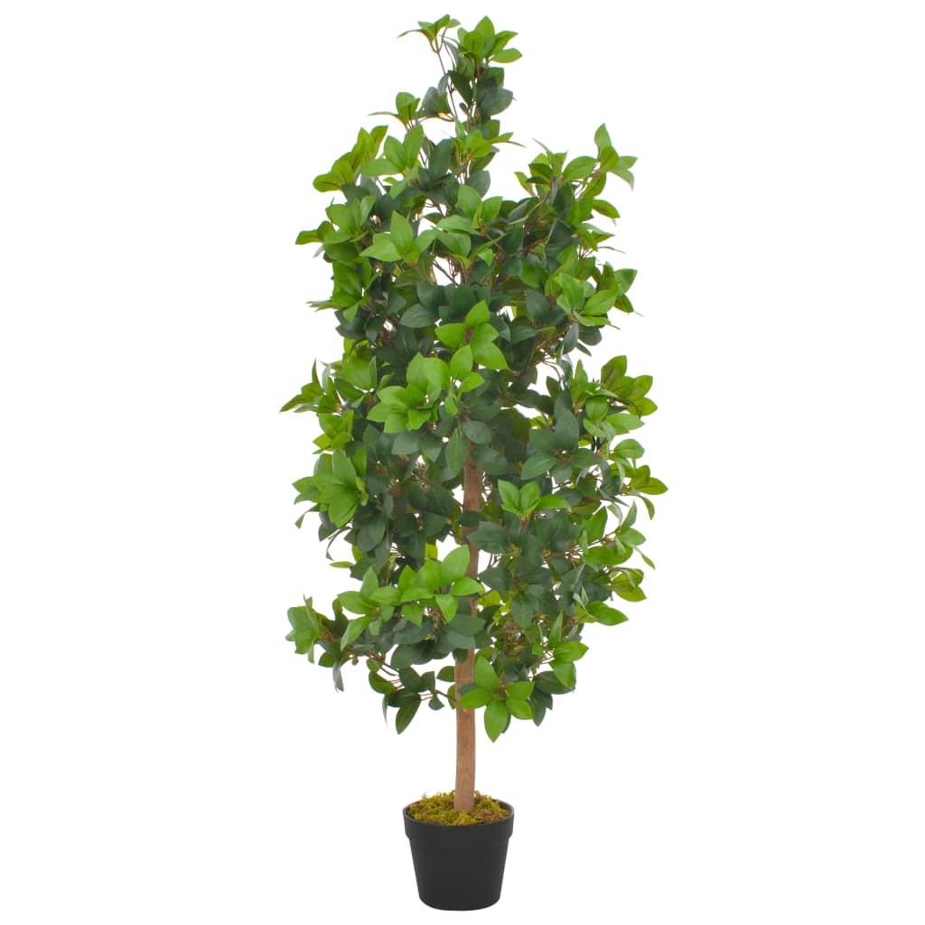 Artificial Plant Laurel Tree with Pot Green 120 cm offering a lifelike appearance featuring realistic leaves and intricate details.