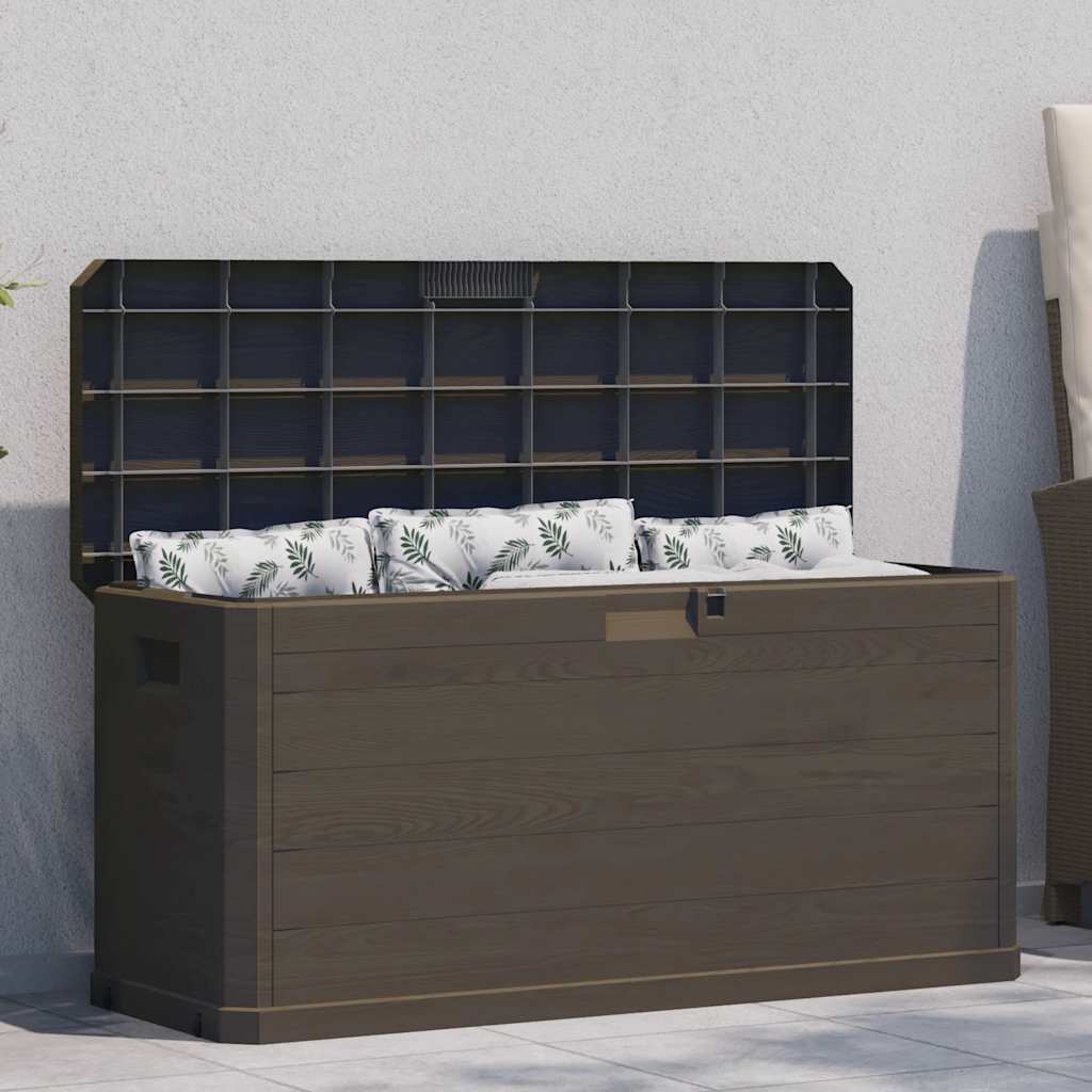 45687 vidaXL Garden Storage Box 280 L Brown