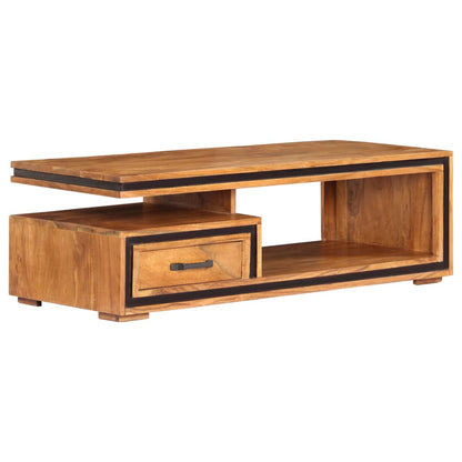 Coffee Table 100x45x33 cm Solid Acacia Wood