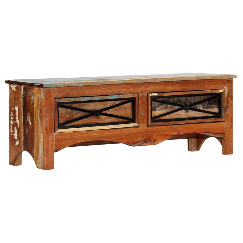 247855 vidaXL TV Cabinet 120x30x40 cm Solid Reclaimed Wood