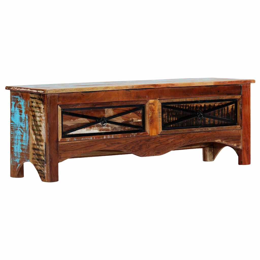 247855 vidaXL TV Cabinet 120x30x40 cm Solid Reclaimed Wood