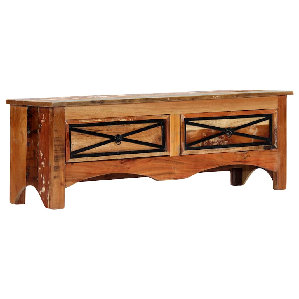 247855 vidaXL TV Cabinet 120x30x40 cm Solid Reclaimed Wood