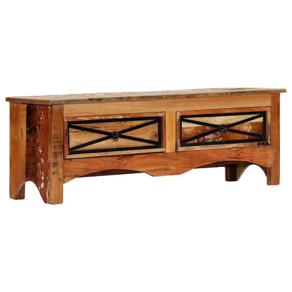 247855 vidaXL TV Cabinet 120x30x40 cm Solid Reclaimed Wood